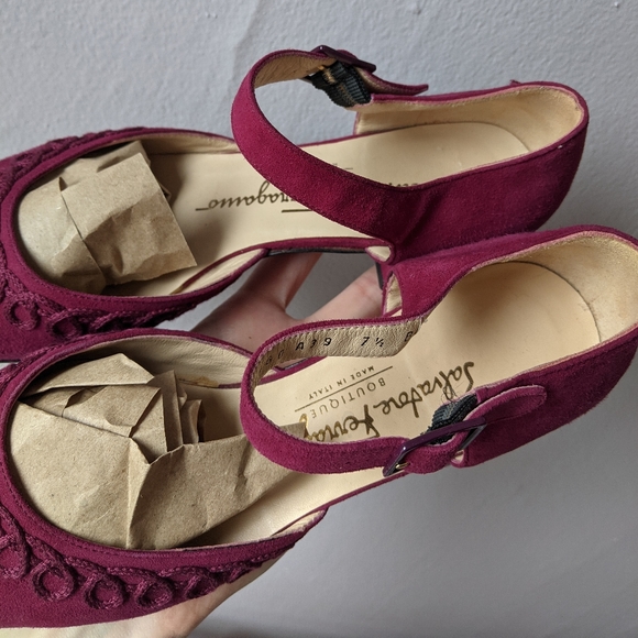 Salvatore Ferragamo Suede Heels - Picture 8 of 10